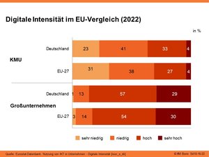 Digitale Intensität im EU-Vergleich (2022)